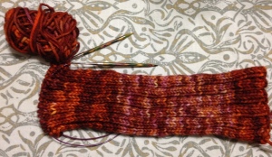 Hidden Treasusre Cowl Yarn Knit picks-handyed by me Needles: Knitpicks Harmony